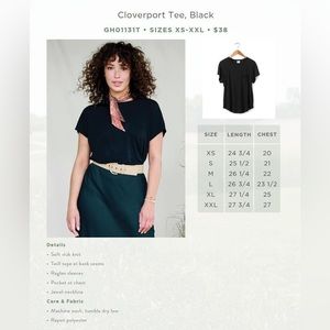Matilda Jane Cloverport Tee, black size XL